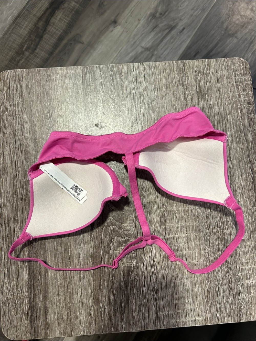 PINK Victoria's Secret Hot Pink Molded Push-Up Bra - Picture 3 of 3